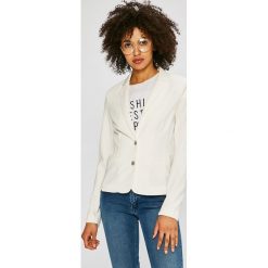 Only - Żakiet. Białe marynarki i żakiety Only, l, bez wzorów, z dzianiny, casualowe. W wyprzedaży za 139.90 zł.