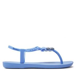 Sandały Ipanema. Niebieskie sandały Ipanema, bez wzorów, bez obcasa, na płaskiej podeszwie, bez zapięcia. Za 129.99 zł.