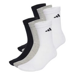 Skarpety Cushioned Crew 6 Pairs. Białe skarpety Adidas, bez wzorów. Za 99.95 zł.