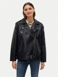 Vero Moda Kurtka z imitacji skóry Ramon 10311337 Czarny Loose Fit. Czarne kurtki Vero Moda, m, bez wzorów, ze skóry, bez kaptura. Za 169.99 zł.