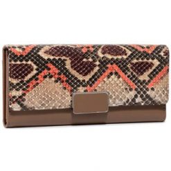 ACCCESSORIES 1W1-020-SS20 Brązowy. Brązowe portfele ACCCESSORIES, bez wzorów, ze skóry ekologicznej. Za 39.99 zł.