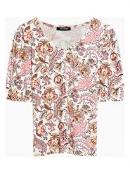 Orsay Koszulka ze wzorem rozmiar: S. Bluzki Orsay, s, bez wzorów, bez kołnierzyka, bez ramiączek. Za 23.83 zł.