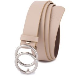 Pasek skórzany BELTIMORE ecru B08 r.90-105 cm. Paski bez wzorów. Za 54.99 zł.
