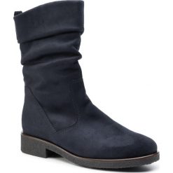 Kozaki GABOR - 92.703.16 Nightblue. Niebieskie kozaki Gabor, z materiału, bez obcasa, na obcasie, bez zapięcia. W wyprzedaży za 339.00 zł.