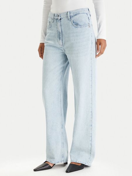 Patrizia Pepe Jeansy 8P0818/D108-CB09 Niebieski Regular Fit. Niebieskie jeansy Patrizia Pepe, bez wzorów. Za 879.99 zł.