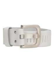 HIDE & STITCHES Skórzany pasek w kolorze białym - 115 cm rozmiar: onesize. Białe paski HIDE & STITCHES, bez wzorów, z materiału. Za 56.99 zł.
