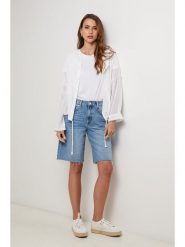 Lin Passion Lniana kurtka w kolorze białym rozmiar: 36/38. Białe kurtki Lin Passion, bez wzorów, ze lnu, bez kaptura. Za 121.99 zł.