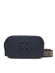 Tory Burch Torebka Mini Miller Crossbody 171955 Granatowy. Niebieskie listonoszki Tory Burch, bez wzorów, ze skóry, bez dodatków. Za 1,499.00 zł.