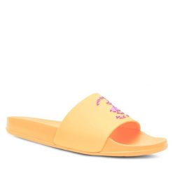 Klapki Beverly Hills Polo Club. Brązowe klapki Beverly Hills Polo Club, bez wzorów, bez obcasa. Za 71.99 zł.