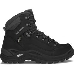 Buty trekkingowe damskie Lowa Renegade Gtx Mid. Czarne trekkingi Lowa, z materiału, za kostkę, trekkingowe. Za 1,176.99 zł.