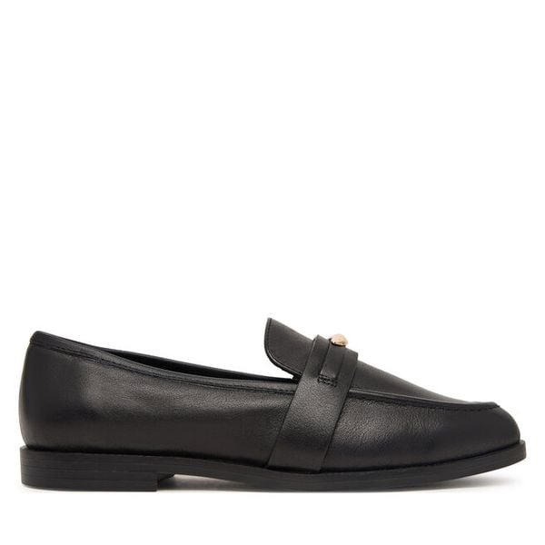 Lordsy Aldo. Czarne lordsy Aldo, bez wzorów, bez obcasa, bez zapięcia. Za 389.99 zł.