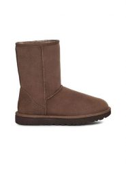 UGG Skórzane botki "Classic Short II" w kolorze brązowym rozmiar: 36. Brązowe botki UGG, bez wzorów, z wełny, bez obcasa, bez zapięcia. Za 550.36 zł.