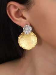 Lodie Silver Pozłacane kolczyki-wkrętki rozmiar: onesize. Szare kolczyki Lodie Silver, pozłacane. Za 96.37 zł.