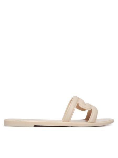 Melissa Klapki M Slide Ad 36148 Beżowy. Brązowe klapki Melissa, bez wzorów, z tworzywa sztucznego, bez obcasa. Za 249.99 zł.