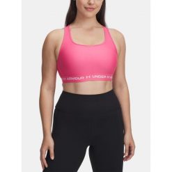 Biustonosz do jogi i pilatesu damski Under Armour Mid Crossback. Czerwone bielizna sportowa Under Armour, xs, bez wzorów. W wyprzedaży za 139.99 zł.