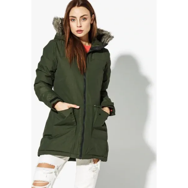 Adidas Kurtka W Xploric Parka Sw Insulation , khaki, rozmiar XS. Brązowe kurtki Adidas, na zimę, s, bez wzorów, z materiału, bez kaptura. W wyprzedaży za 489.99 zł.