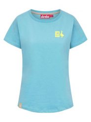 Derbe Koszulka w kolorze błękitnym rozmiar: XL. Niebieskie bluzki Derbe, xl, bez wzorów, z bawełny, bez kołnierzyka, bez ramiączek. Za 91.56 zł.