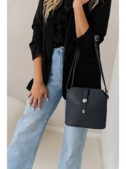 Lia Biassoni Skórzana torebka w kolorze czarnym - 24 x 22 x 10 cm rozmiar: onesize. Czarne torby na ramię Lia Biassoni, bez wzorów, z materiału, na ramię, bez dodatków. Za 217.99 zł.