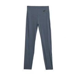Damskie legginsy 4F FNK F404. Fioletowe legginsy 4f, xl, bez wzorów, z elastanu, z podwyższonym stanem, długie. Za 143.50 zł.