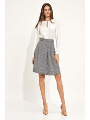 Nife Spódnica w kolorze czarno-białym rozmiar: 44. Białe spódnice Nife, bez wzorów, midi. Za 152.98 zł.