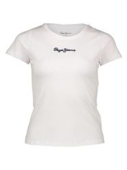 Pepe Jeans Koszulka w kolorze białym rozmiar: XL. Białe bluzki Pepe Jeans, xl, bez wzorów, z bawełny, bez kołnierzyka, bez ramiączek. Za 70.41 zł.