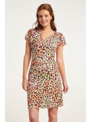 Smashed Lemon Sukienka ze wzorem rozmiar: 3XL. Sukienki Smashed Lemon, xl, bez wzorów, bez kołnierzyka, bez ramiączek, mini, kopertowe. Za 199.03 zł.