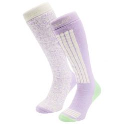 Skarpety narciarskie - Damskie - 2 pary - Białe wielokolorowe. Białe skarpety POEDERBAAS, bez wzorów, z elastanu. Za 177.72 zł.