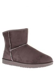 ISLAND BOOT Botki zimowe "Stela" w kolorze antracytowym rozmiar: 37. Czarne botki Island Boot, na zimę, bez wzorów, z materiału, bez obcasa, bez zapięcia. Za 127.65 zł.