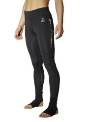 Legginsy sportowe damskie Reebok Combat Ankle Lock S96545. Czarne legginsy Reebok, l, bez wzorów, z dzianiny, do jazdy konnej. Za 59.00 zł.