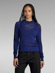 G-Star Sweter w kolorze granatowym rozmiar: XL. Niebieskie swetry G-Star, xl, bez wzorów, z wiskozy, bez ramiączek. Za 158.47 zł.