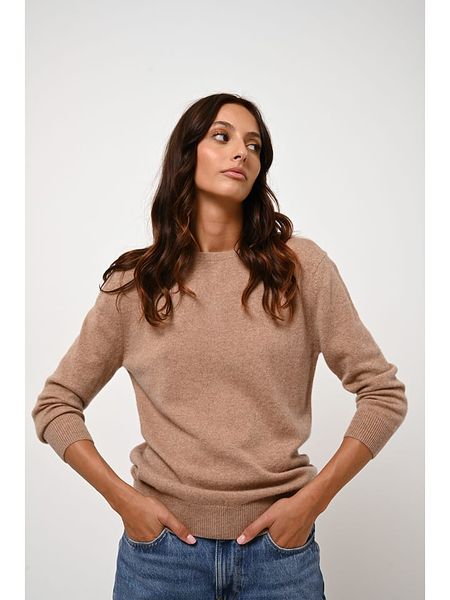 AUTHENTIC CASHMERE Kaszmirowy sweter "Estaris" w kolorze beżowym rozmiar: S. Brązowe swetry AUTHENTIC CASHMERE, s, bez wzorów, z kaszmiru, bez ramiączek. Za 326.32 zł.