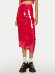 Patrizia Pepe Spódnica midi 8G0413 A455 M513 Różowy Regular Fit. Czerwone spódnice Patrizia Pepe, m, bez wzorów, z syntetyku, midi. Za 719.99 zł.