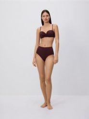 Majtki figi z wysokim stanem - ciemnofioletowy. Fioletowe figi Reserved, l, bez wzorów. Za 59.99 zł.