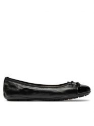 Caprice Baleriny 9-22113-42 Czarny. Czarne baleriny Caprice, bez wzorów, ze skóry, bez obcasa. Za 178.99 zł.