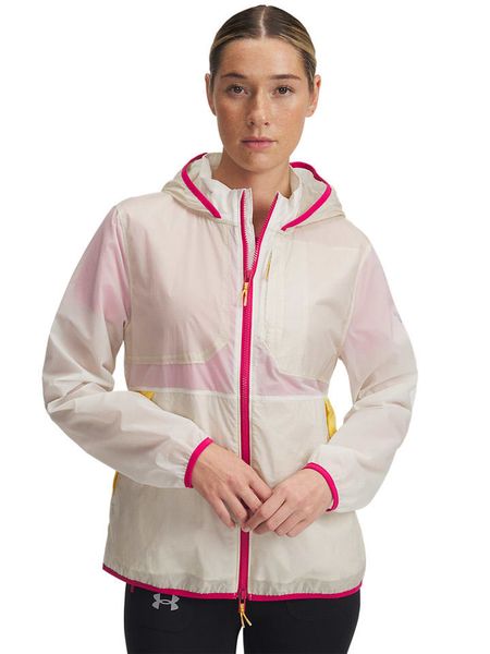 Under Armour Kurtka przeciwwiatrowa w kolorze białym rozmiar: M. Białe kurtki sportowe Under Armour, m, bez wzorów, bez kaptura, outdoorowe. Za 244.80 zł.