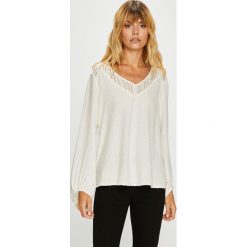 Roxy - Bluzka. Białe bluzki Roxy, m, bez wzorów, z koronki, bez kołnierzyka, bez ramiączek. W wyprzedaży za 219.90 zł.
