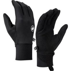 Rękawiczki trekkingowe Mammut Astro. Czarne rękawiczki Mammut, bez wzorów, sportowe. Za 269.99 zł.