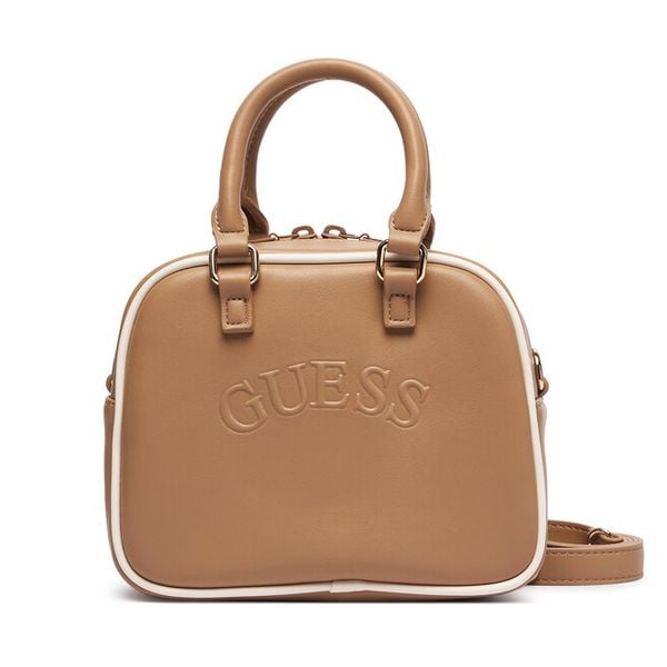 Torebka Guess. Brązowe torebki klasyczne Guess, z aplikacjami, bez dodatków. Za 294.99 zł.