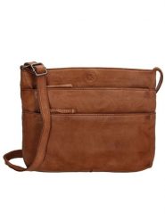 HIDE & STITCHES Skórzana torebka w kolorze brązowym - 26 x 20 x 5 cm rozmiar: onesize. Brązowe torby na ramię HIDE & STITCHES, bez wzorów, z materiału, na ramię, bez dodatków. Za 173.99 zł.