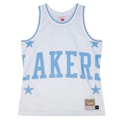 Koszulka Los Angeles Lakers Blown Out Fashion. Białe bluzki Mitchell & Ness, bez wzorów, sportowe, bez kołnierzyka, bez ramiączek. Za 355.50 zł.