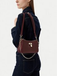Nine West Torebka CEO-SILENT CHARM-LDA9867 Bordowy. Czerwone torebki klasyczne Nine West, bez wzorów, ze skóry, bez dodatków. Za 229.99 zł.