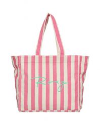 Torba typu tote damska FAIRY BEACH. Czerwone torby na ramię Roxy, bez wzorów, z bawełny, na ramię, bez dodatków. Za 149.99 zł.