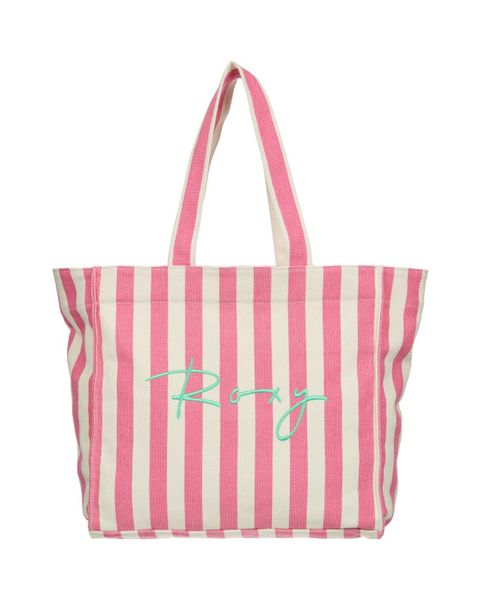 Torba typu tote damska FAIRY BEACH. Czerwone torby na ramię Roxy, bez wzorów, z bawełny, na ramię, bez dodatków. Za 104.99 zł.