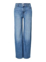 Pieces Dżinsy - Wide leg - w kolorze niebieskim rozmiar: W26/L32. Niebieskie jeansy Pieces, l, z aplikacjami. Za 119.95 zł.