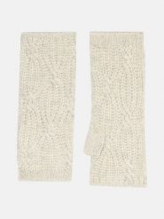 Perfect Cashmere Kaszmirowe mankiety "Bale" w kolorze beżowym rozmiar: onesize. Brązowe rękawiczki Perfect Cashmere, bez wzorów, z kaszmiru. Za 143.99 zł.