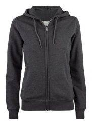 Clique Premium OC Hoody Full Zip Women — Bluza damska z bawełny organicznej. Szare bluzy sportowe CLIQUE, s, bez wzorów, z bawełny, z kapturem. Za 293.99 zł.