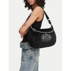 Torebka Juicy Couture. Czarne torebki klasyczne Juicy Couture, bez wzorów, bez dodatków. Za 349.99 zł.