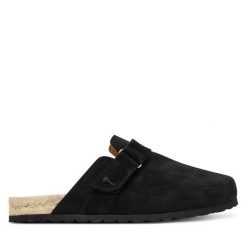 Espadryle Manebi. Czarne espadryle Manebi, bez wzorów, bez obcasa, bez zapięcia. Za 499.99 zł.