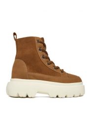 Roxy Trzewiki CEO-V12-1125 Brązowy. Brązowe botki Roxy, bez wzorów, z materiału, bez obcasa, na płaskiej podeszwie, bez zapięcia. Za 279.99 zł.