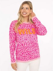 Zwillingsherz Sweter w kolorze różowym rozmiar: L/XL. Różowe swetry Zwillingsherz, l, bez wzorów, ze splotem, bez ramiączek. Za 271.67 zł.